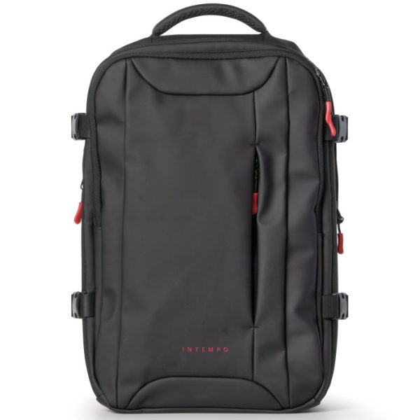 zaino-cabin-bag-dropinblack-in-gomma-antipioggia-intempo Zaino Cabin-Bag DropInBlack 15" | InTempo