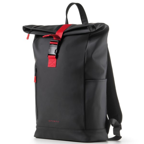 zaino-roll-top-dropinblack-in-gomma-antipioggia-intempo (1) Zaino Roll Top DropInBlack 15" | InTempo